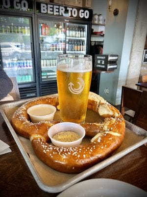 Photo of Breakside Brewery- Lake Oswego - Lake Oswego, OR, US. IPA and pretzel! Photo of Breakside Brewery- Lake Oswego - Lake Oswego, OR, US. IPA and pretzel!